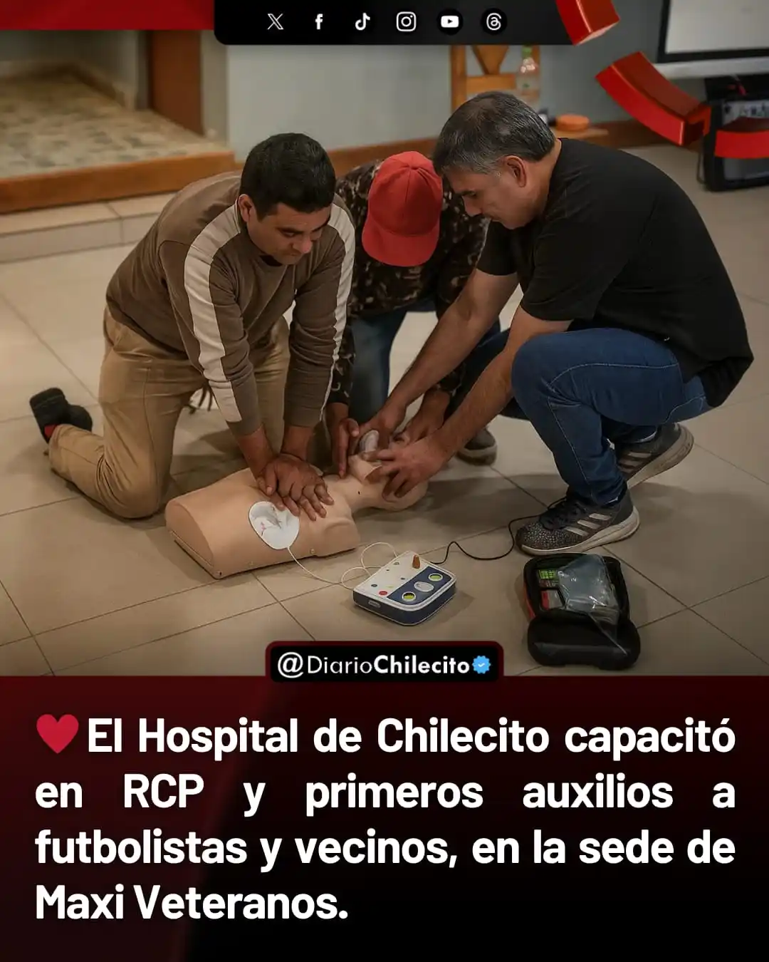 Image from Diario Chilecito: ● El Hospital Eleazar Herrera Motta realizó una capacitación en primer...