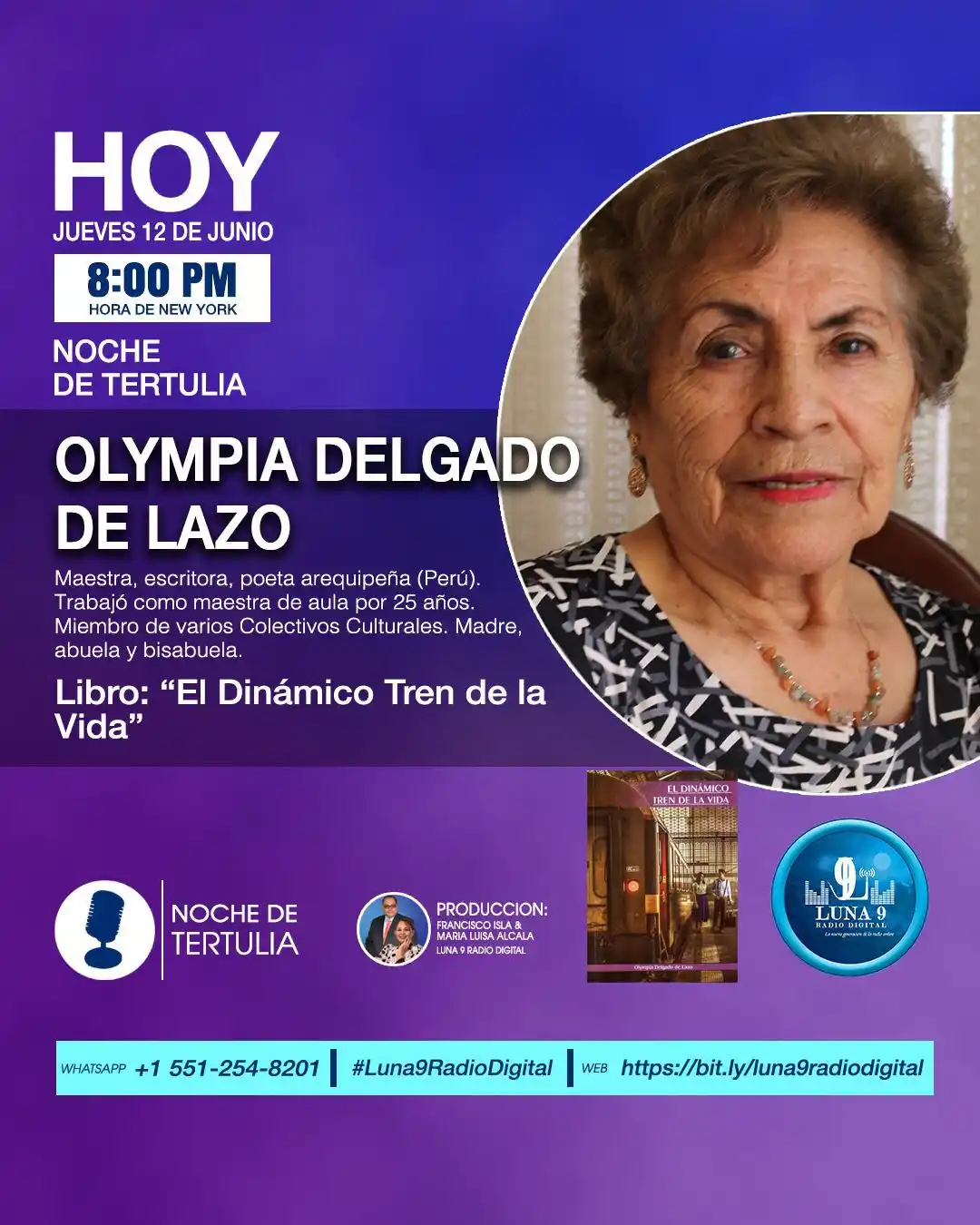 Image from Luna 9 Radio Digital: (((🔵))) ¡En vivo contigo! Participa con tus preguntas o envíanos tu a...