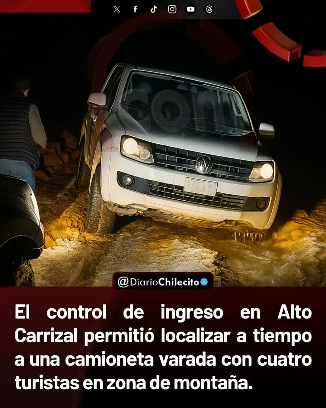 Image from Diario Chilecito: ● Este jueves por la noche, el puesto de control del Alto Carrizal det...