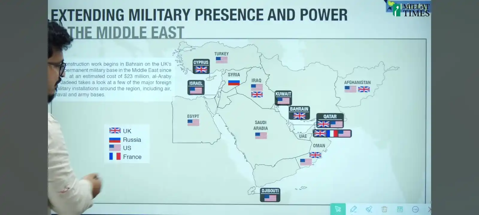 Image from اَرمُغانِ ھند 🇮🇳 Indian & Gaza Palestine Urdu اردو News WhatsApp Status Channel عزة فلسطين الجزيرة: 📍 *Extending milit_ary presence and power in the Middle East:*...