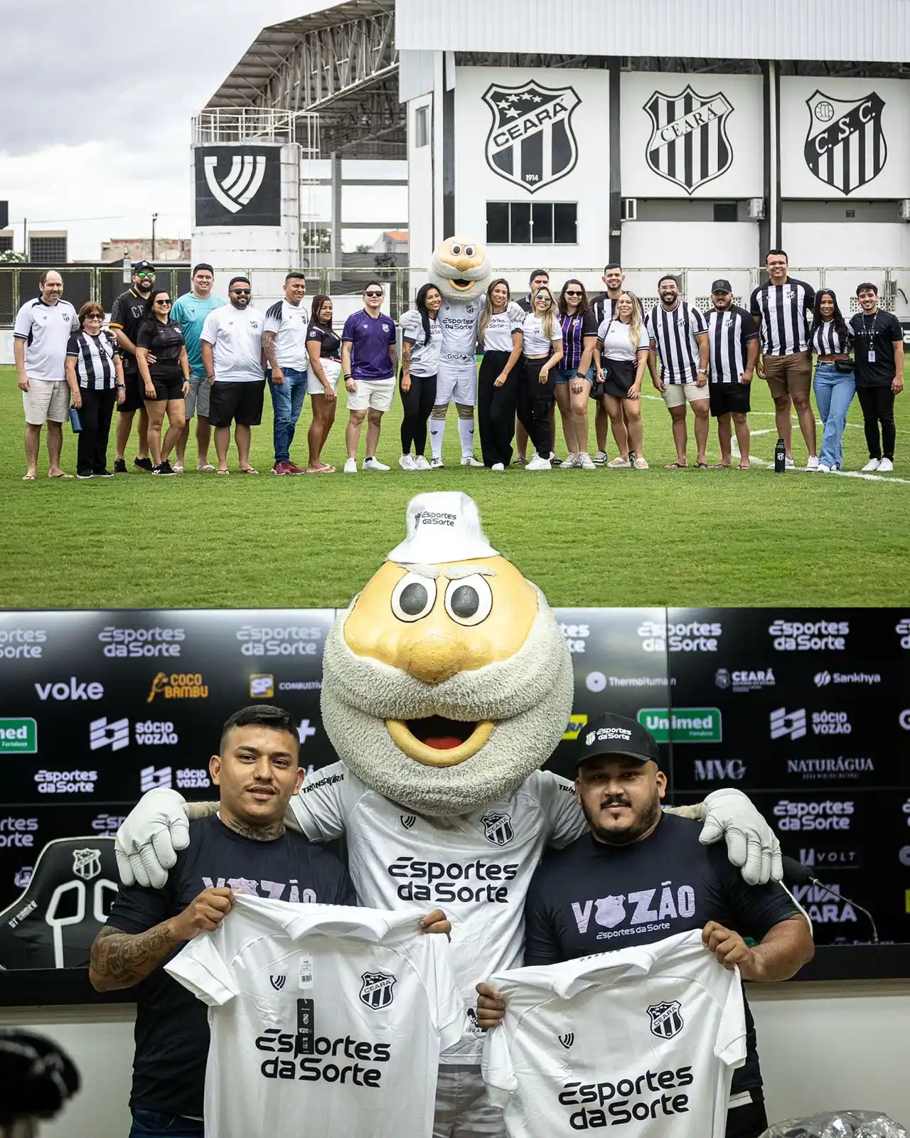 Image from Ceará Sporting Club: https://www.instagram.com/p/DLKtYg2MVpj/  DIA DE TOUR NA SEDE DO VOZÃO...