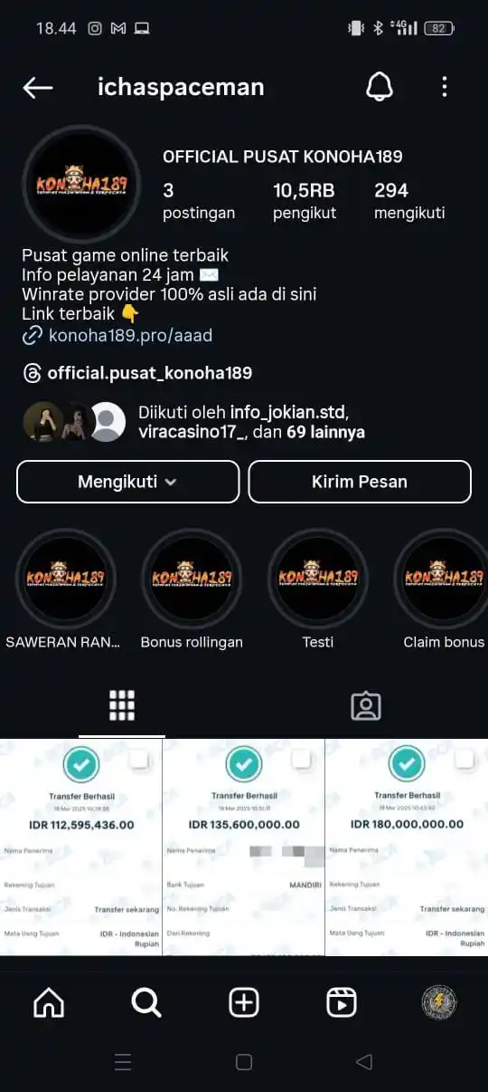 Image from INFO SPACEMAN PUSAT: Jangan lupa follow instagram official pusat konoha189 Link : https:/...
