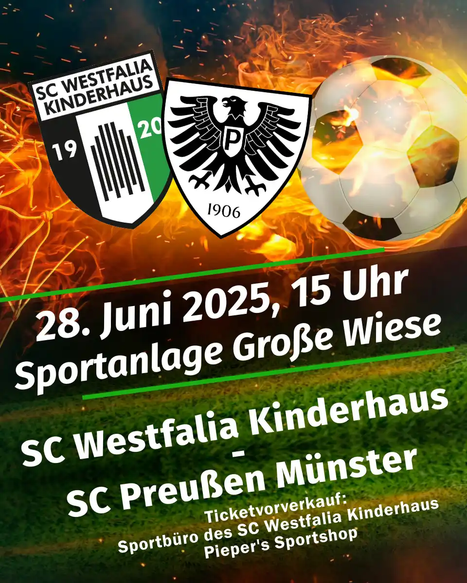 Image from SC Westfalia Kinderhaus 1920 e.V.: 🔥 Keine Zeit für Sommerpause! 🔥  Verpasse nicht das absolute Vorbere...