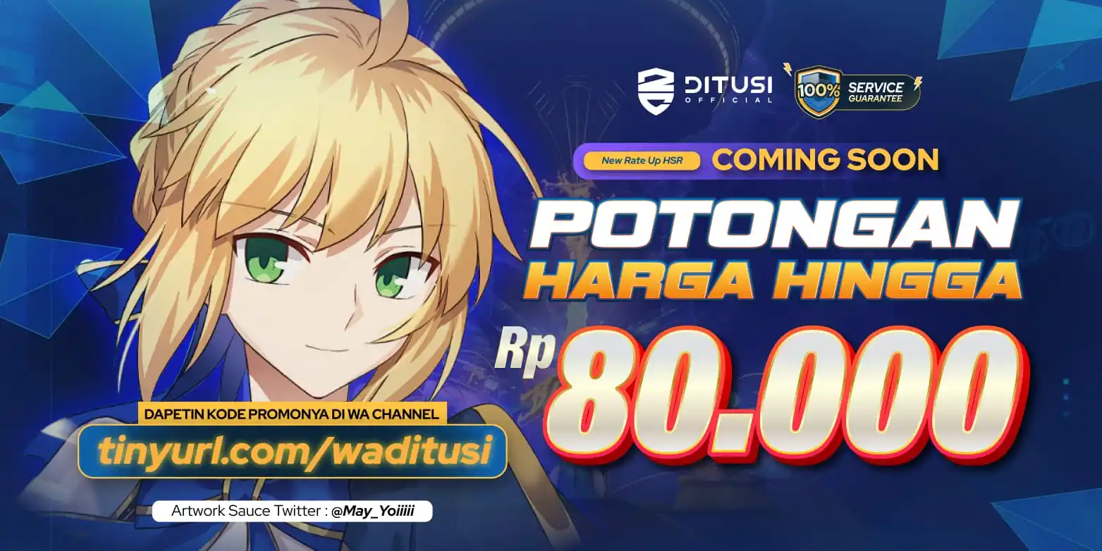 Image from DITUSI Official: Kode promo hari ini, nah berikut kode promo nya ya - Nama kode promo: ...
