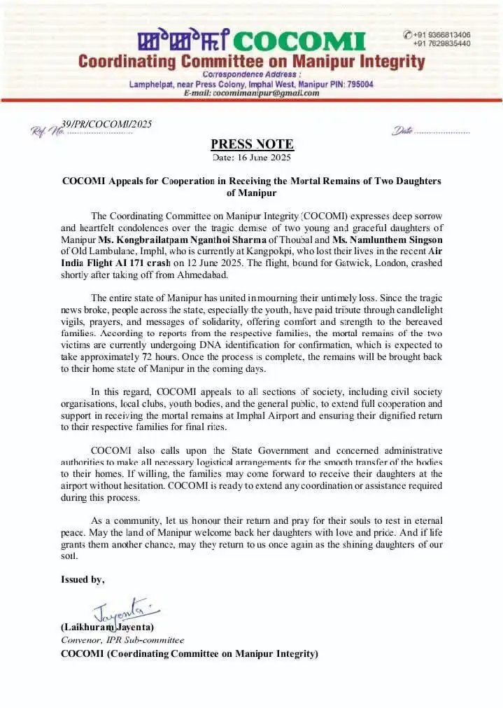 Image from KUKI INTERNATIONAL NEWS: *Kukite chung a gal ana phongdoh Meilhei kiloikhomna COCOMI hon Ahmeda...