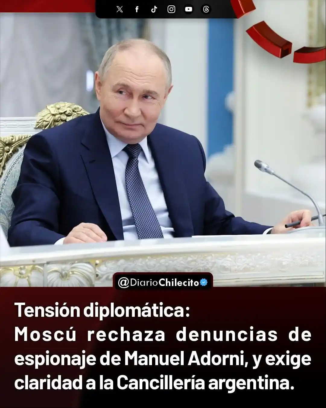 Image from Diario Chilecito: ● La embajada rusa emitió un comunicado frente a las declaraciones del...