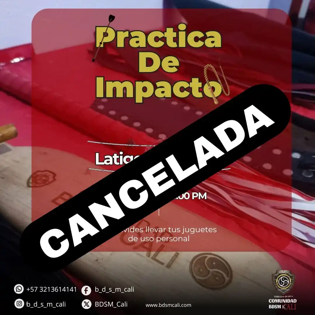 Image from Comunidad BDSMK de Cali: Les informamos a nuestros miembros y seguidores en general que la prác...