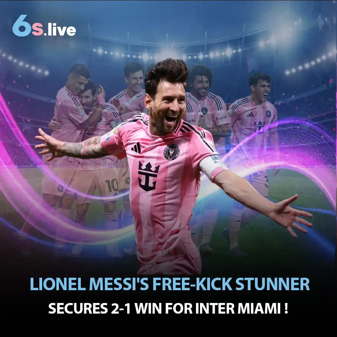 Image from Six6s - India: 🔥 Lionel Messi's Free-Kick Stunner Secures 2-1 Win for Inter Miami! ⚽...