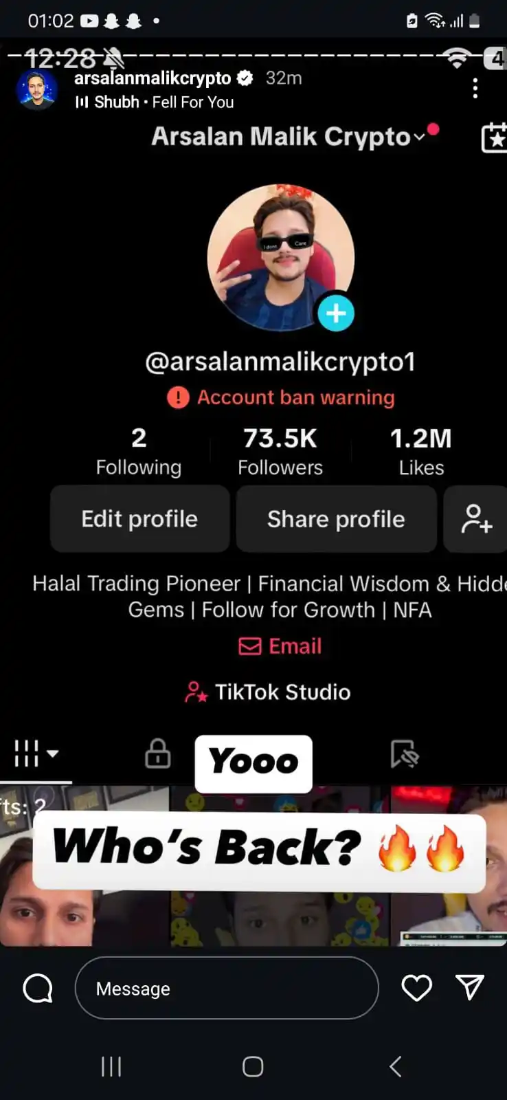 Arsalan Malik Crypto post