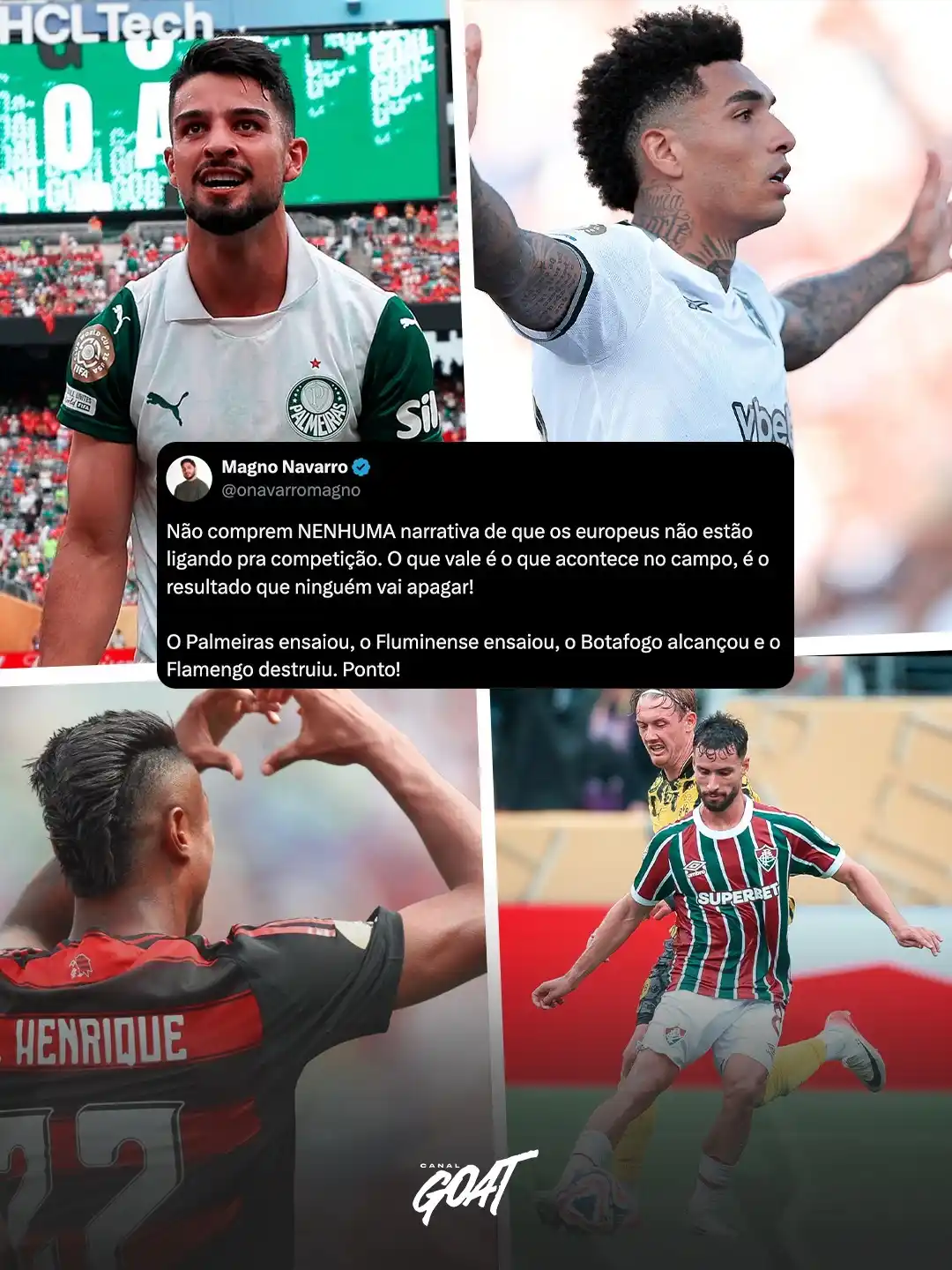 Image from Canal GOAT: Magno Navarro falou e disse! 🇧🇷😤...