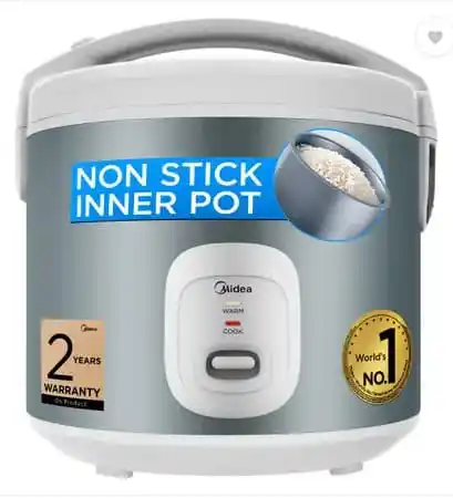 Image from Amazing Deals 360° 🇮🇳: Midea MB-YJ5030W Electric Rice Cooker with Steaming Feature (1.8 L, G...