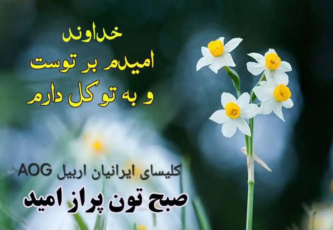 Image from کلیسای ایرانیان اربیل AOG: 🍃نيکويي خداوند بی نهایت است. اگر این را هنوز نچشیده ای، به سر سفره ی ...