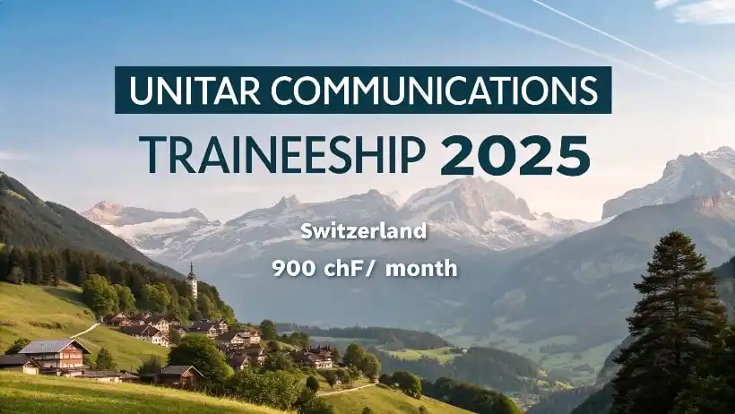 Image from Owafk Africa: 🚨Switzerland has a fully funded Traineeship if you are interested.  �...