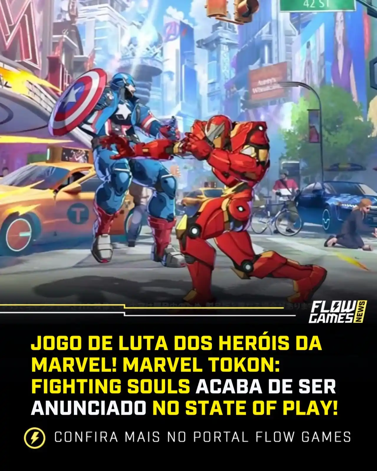 Image from Flow Games ⚡🎮: UM TAG TEAM 4V4 de HERÓIS DA MARVEL chamado Marvel Tokon acaba de ser ...