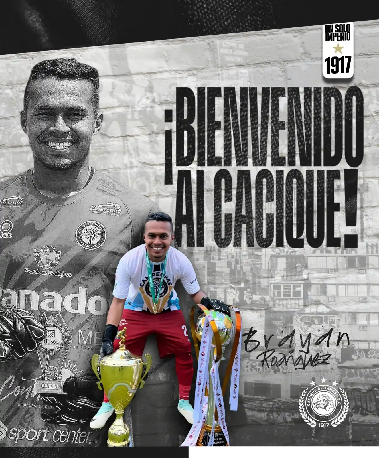 Image from Cacique Diriangén FC: 🤩 ¡UN CACIQUE MÁS! 🧤  El guardameta nicaragüense Brayan Rodríguez es...