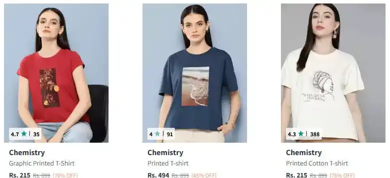 Image from Amazing Deals 360° 🇮🇳: Upto 87% Off On Chemistry Women Clothing.  https://myntr.in/FYAUcE  ht...