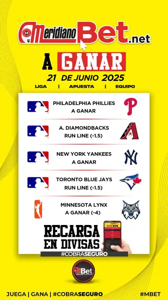 Image from MeridianoBet: ¡A GANAR listo! 🏈🏀🏒💵 ¡No te pierdas nuestras mejores apuestas para...