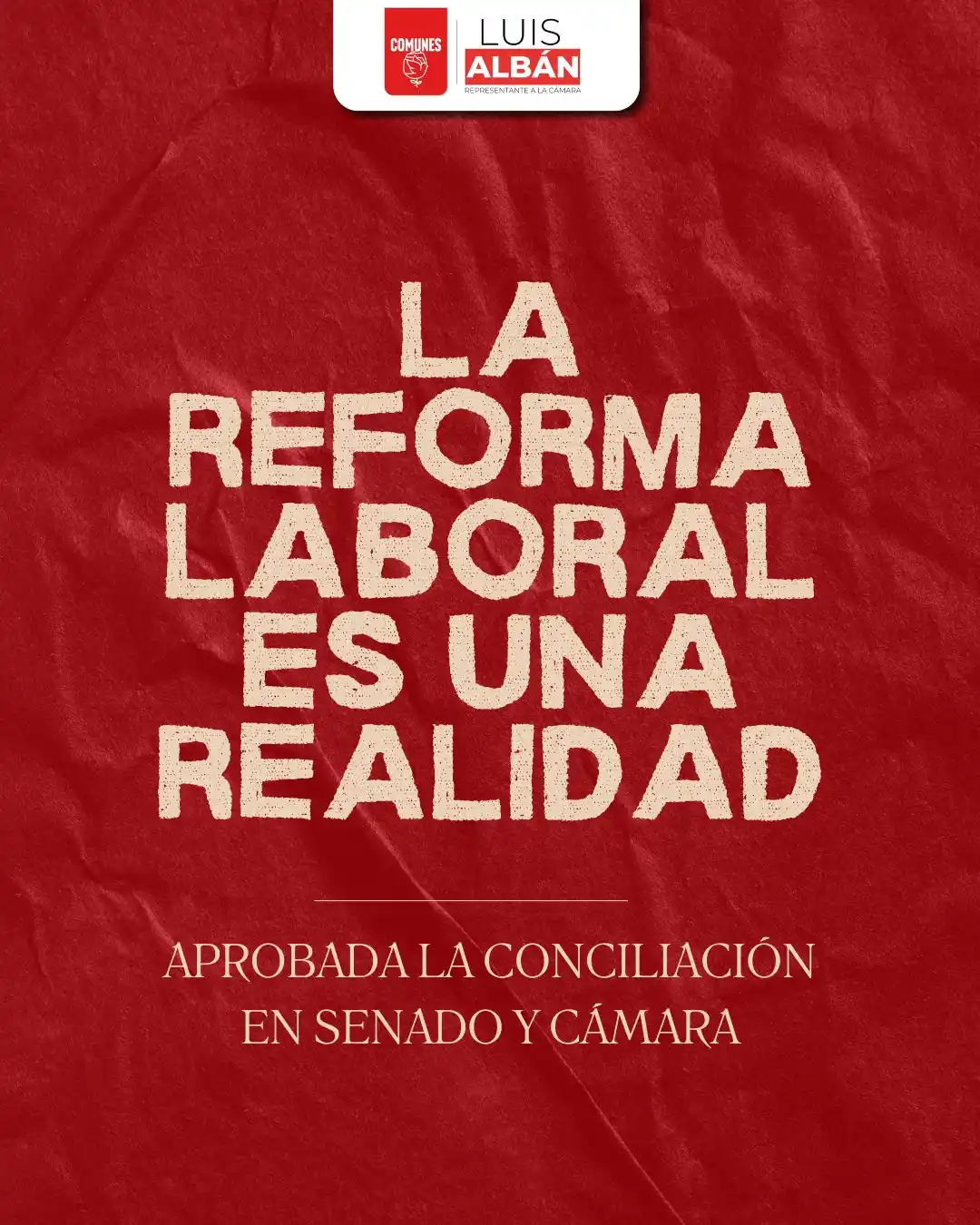 Image from ¡Albán presente!: Acabamos de APROBAR el informe de conciliación de la <a class="text-bl...