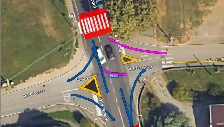 Image from Comune di Cassano Magnago: 🚧 Cambia la viabilità in via Don Orione e via Sant’Anna 📅 Da sabato ...