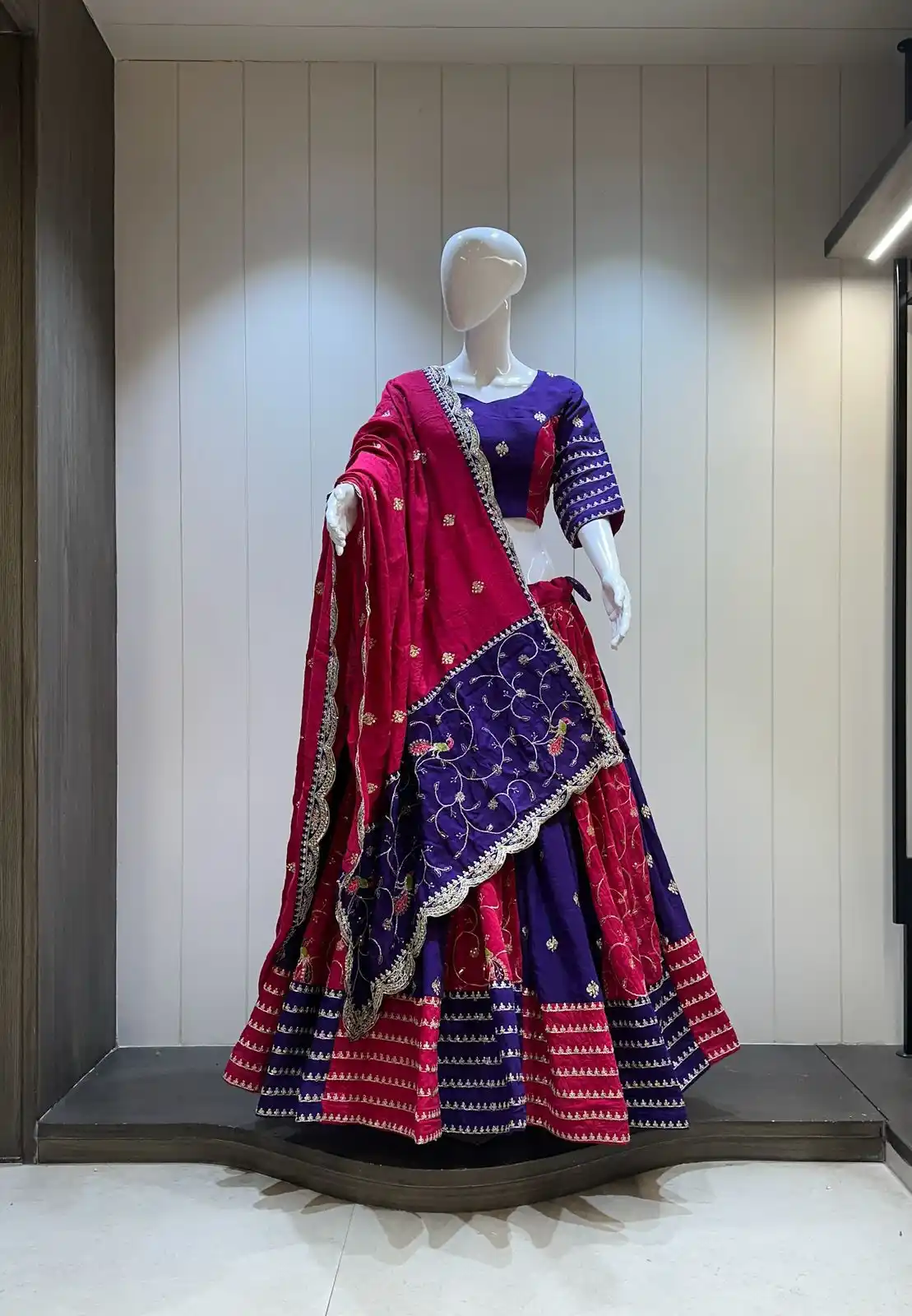 Image from Wholetex Lehengha Choli: https://www.wholetex.com/wholesale-catalogs/latest-chidiya-roman-silk-...