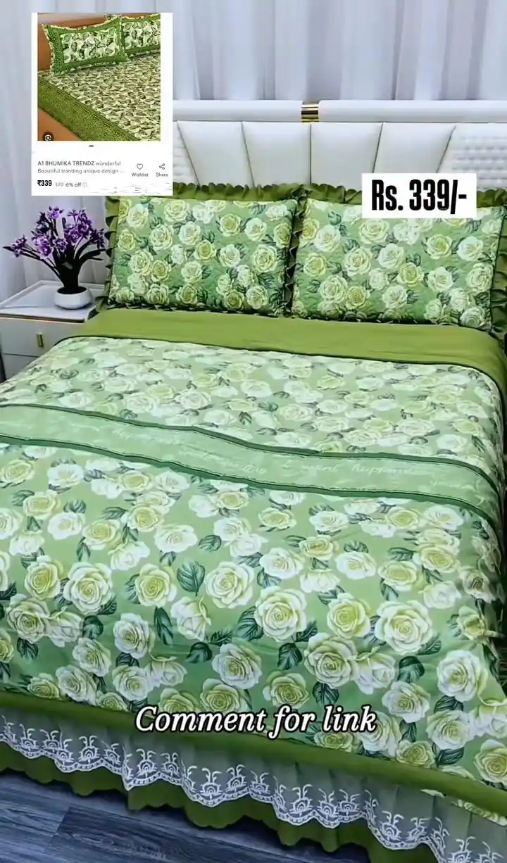 Image from Trending Product: Meesho find beautiful bedsheet ✨ BUY NOW ⬇️ https://app.lehlah.club/...