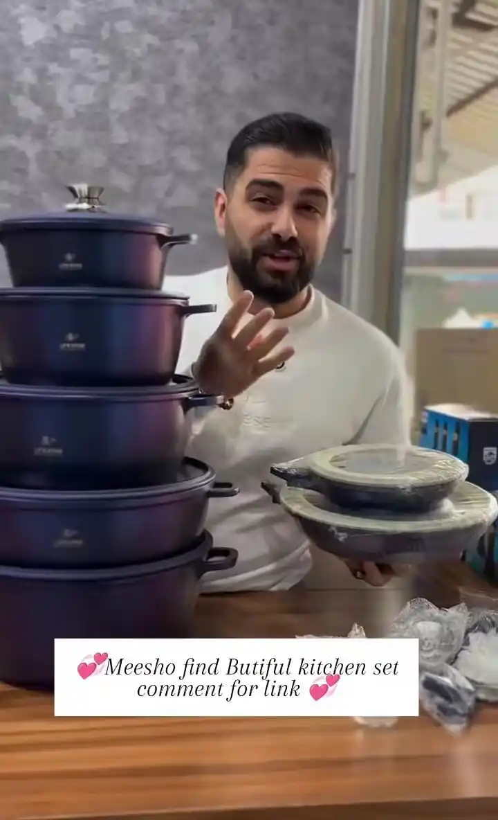 Image from Trending Product: Meesho find beautiful cookware set 🌺 BUY NOW ⬇️ https://app.lehlah....