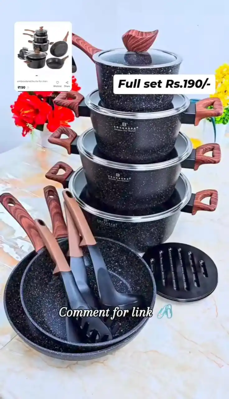 Image from Trending Product: Meesho find beautiful kitchen set 🌺😍   **BUY NOW** ⬇️ https://www.wi...