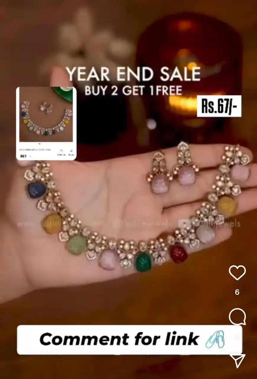 Image from Trending Product: Meesho find beautiful necklace 🌺🥰   **BUY NOW** ⬇️ https://www.wishl...