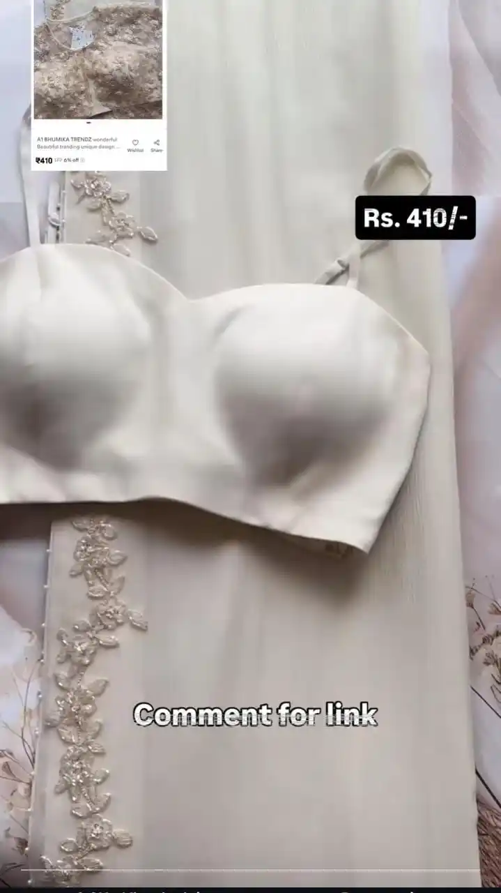 Image from Trending Product: Meesho find beautiful saree outfit 🌸 BUY NOW ⬇️  https://app.lehlah.c...