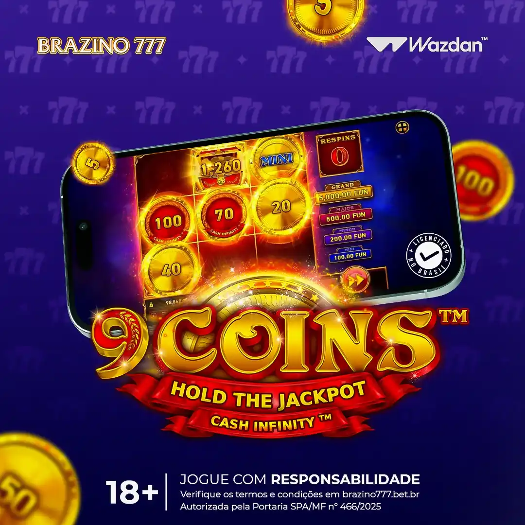 Image from Brazino777.Bet.Br: 🎰✨ Tá ligado no 9 Coins™ no Brazino777? É aquele slot que chega na bo...