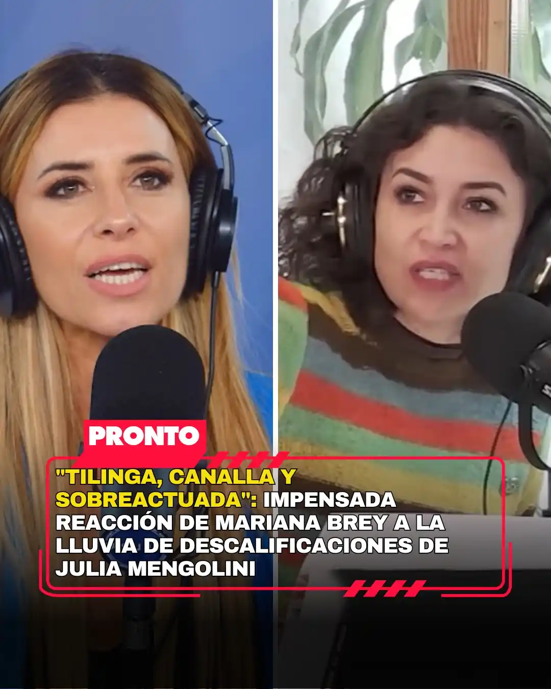 Image from Revista Pronto: 🟥 "Tilinga, canalla y sobreactuada": impensada reacción de Mariana Br...