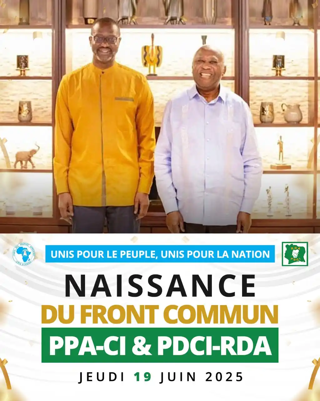 Image from Tidjane Thiam Officiel: Unis pour le peuple, unis pour la nation Le PDCI-RDA et le PPA-CI ont ...