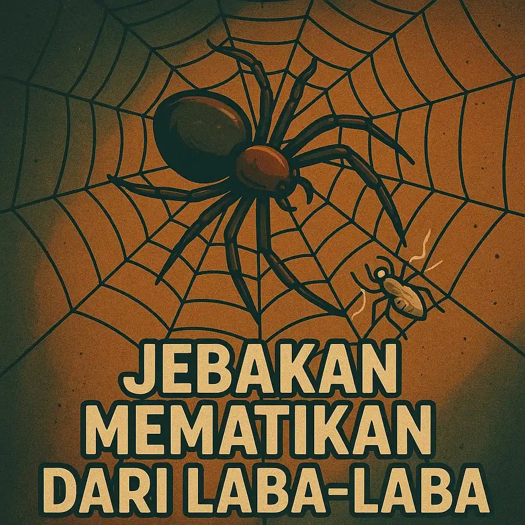 Image from Belajar | Fakta Dunia 🌏📚: *🕷️ ADA SPESIES LABA-LABA YANG DAPAT MEMBUAT JEBAKAN MEMATIKAN 😱🕸️�...