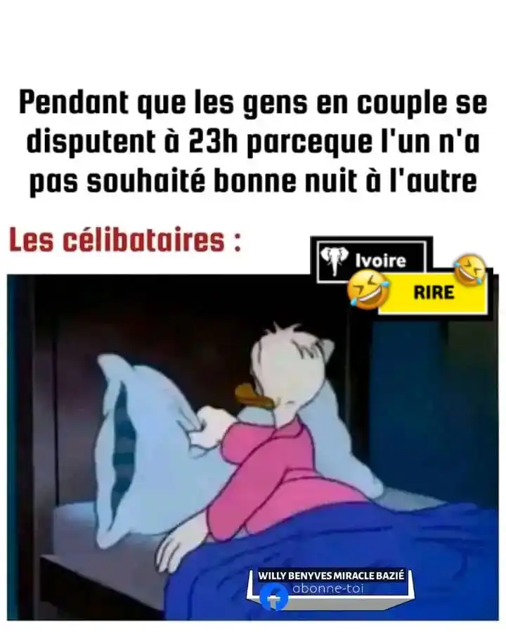 Image from 🤣 Ivoire RIRE 🤣: C'était hier soir 🤣 C'est pourquoi personne m'a vu en ligne ...