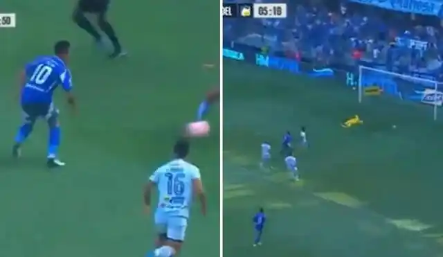 Image from La República : ⚽ 😢 *Christian Cueva dio su primera asistencia en Emelec, pero el VAR...