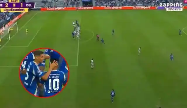 Image from La República : 😮 ⚽ *Christian Cueva propició gol de Emelec con brillante tiro libre ...