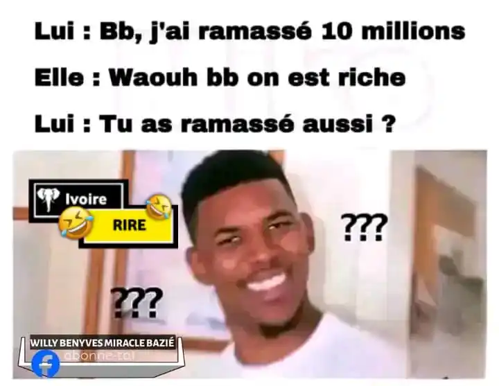 Image from 🤣 Ivoire RIRE  🤣: Elle as cru qu'on allait faire 50% 50% 🤣🤣🤣...