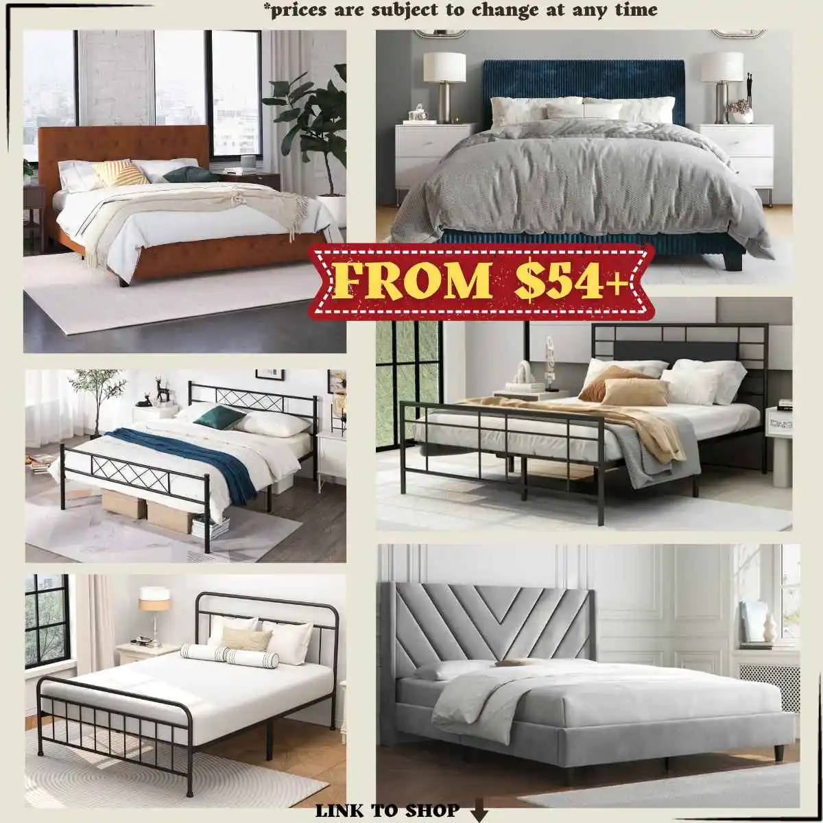 Image from Smart Savers Unite - Deals & Updates: Fantastic savings on queen bed frames at Walmart! Prices start at $54+...