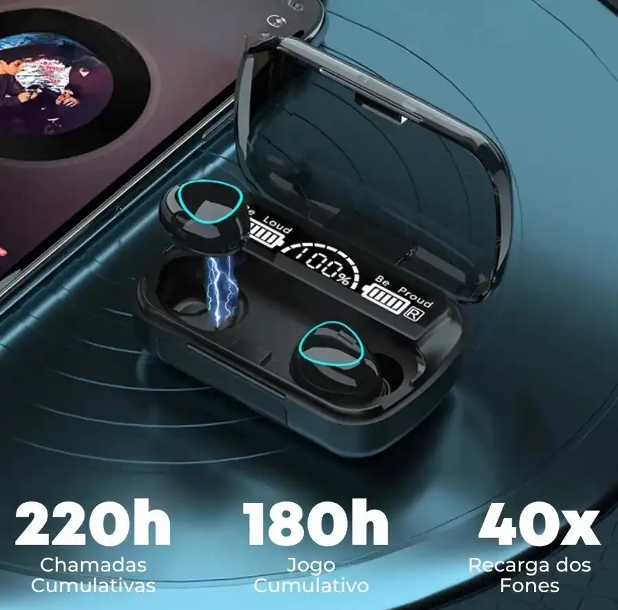 Image from Ofertas Mundo Conectado: **Fone de ouvido bluetooth M10 TWS por R$19,99** Compre aqui: https:/...