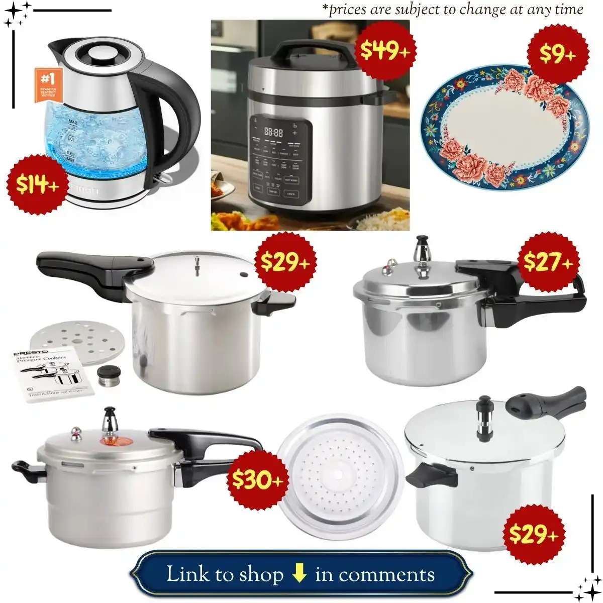 Image from Smart Savers Unite - Deals & Updates: Great savings on 6-qt aluminum pressure cooker, 6-qt electric pressure...