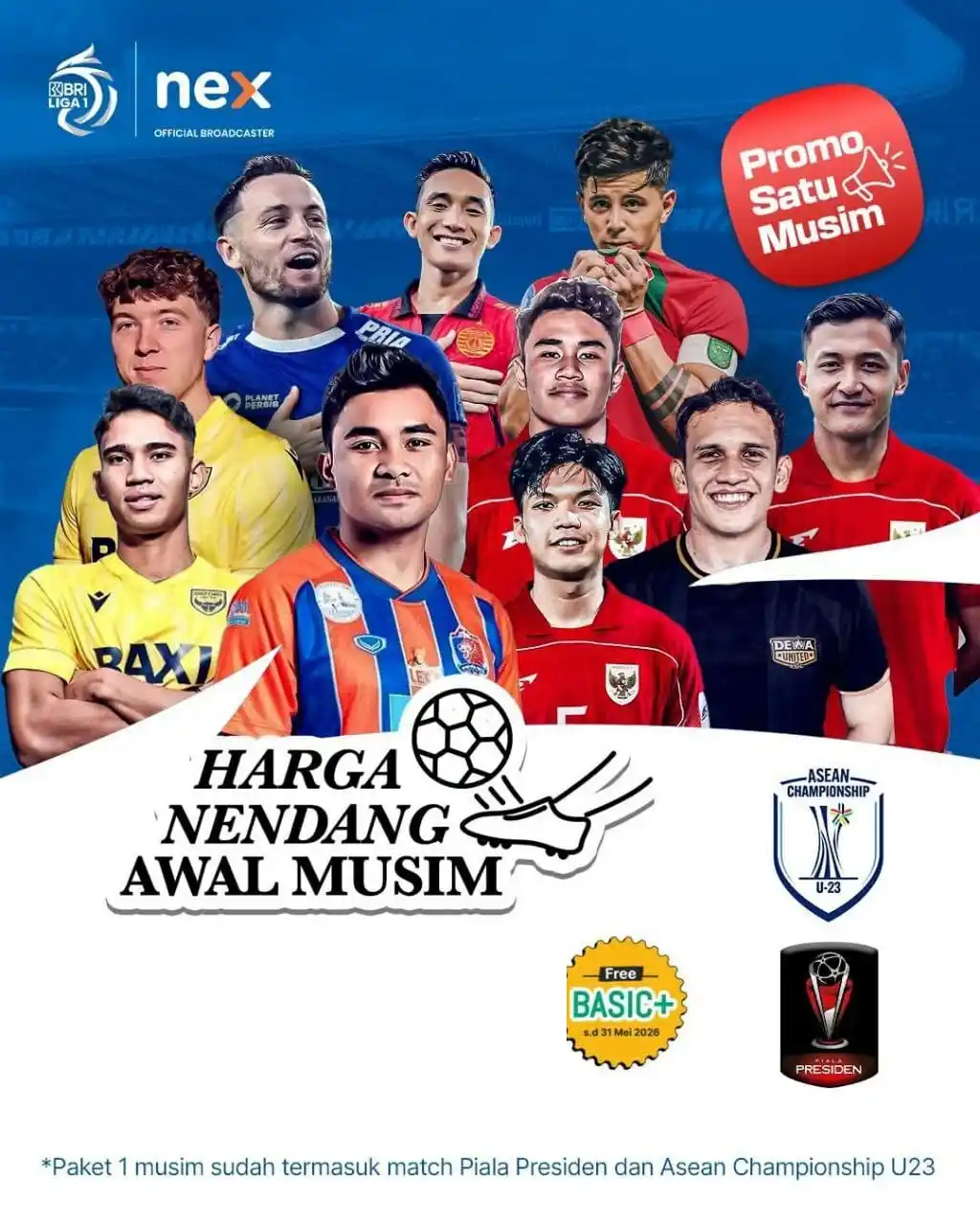 Image from Radar Pulsa: Info turun harga ⬇️ *PAKET NEX PARABOLA*   *NEXLIG1M* _PAKET LIGA 1 BR...