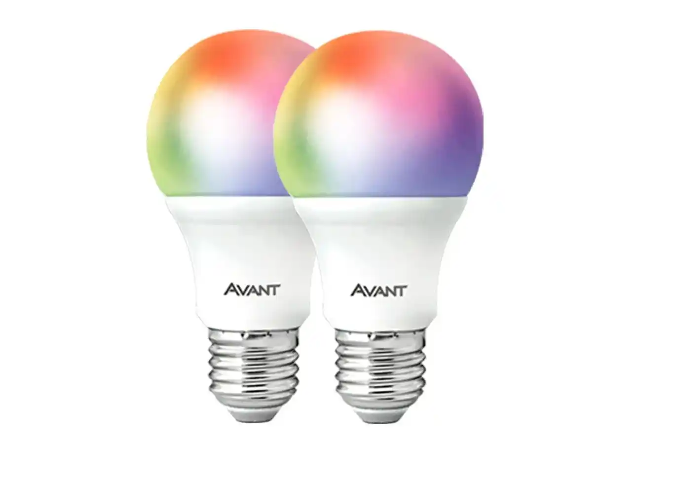 Image from Ofertas Mundo Conectado: **Kit 2 Lampadas Led Smart Inteligente Wi Fi Alexa Google 10w RGB, Bra...