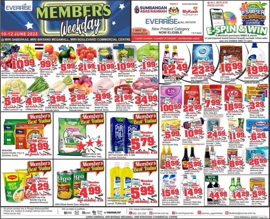 Image from Everrise: 🛒🌟 MEMBERS WEEKDAY from 𝟏𝟎 𝐭𝐢𝐥𝐥 𝟏𝟐 𝐉𝐮𝐧𝐞 𝟐𝟎𝟐𝟓 at 𝐚𝐥...