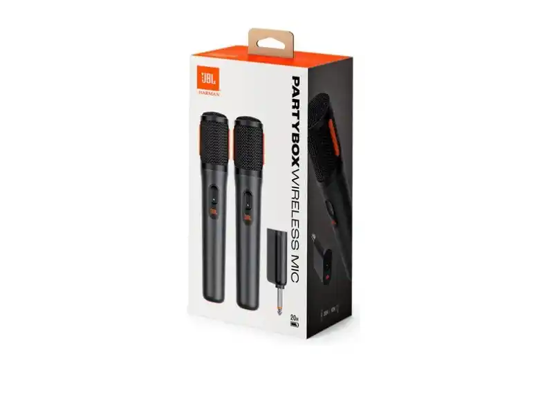 Image from Ofertas Mundo Conectado: **Microfone Jbl Duplo S/ Fio Wireless Jbl Micbr2 Karaokê Party, por R$...