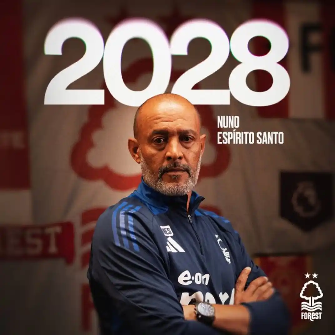 Image from الذكرى العُمانية : نوتينغهام فوريست @NFFC يعلن تمديد عقد المدرب نونو إشبيريتو سانتو ...
