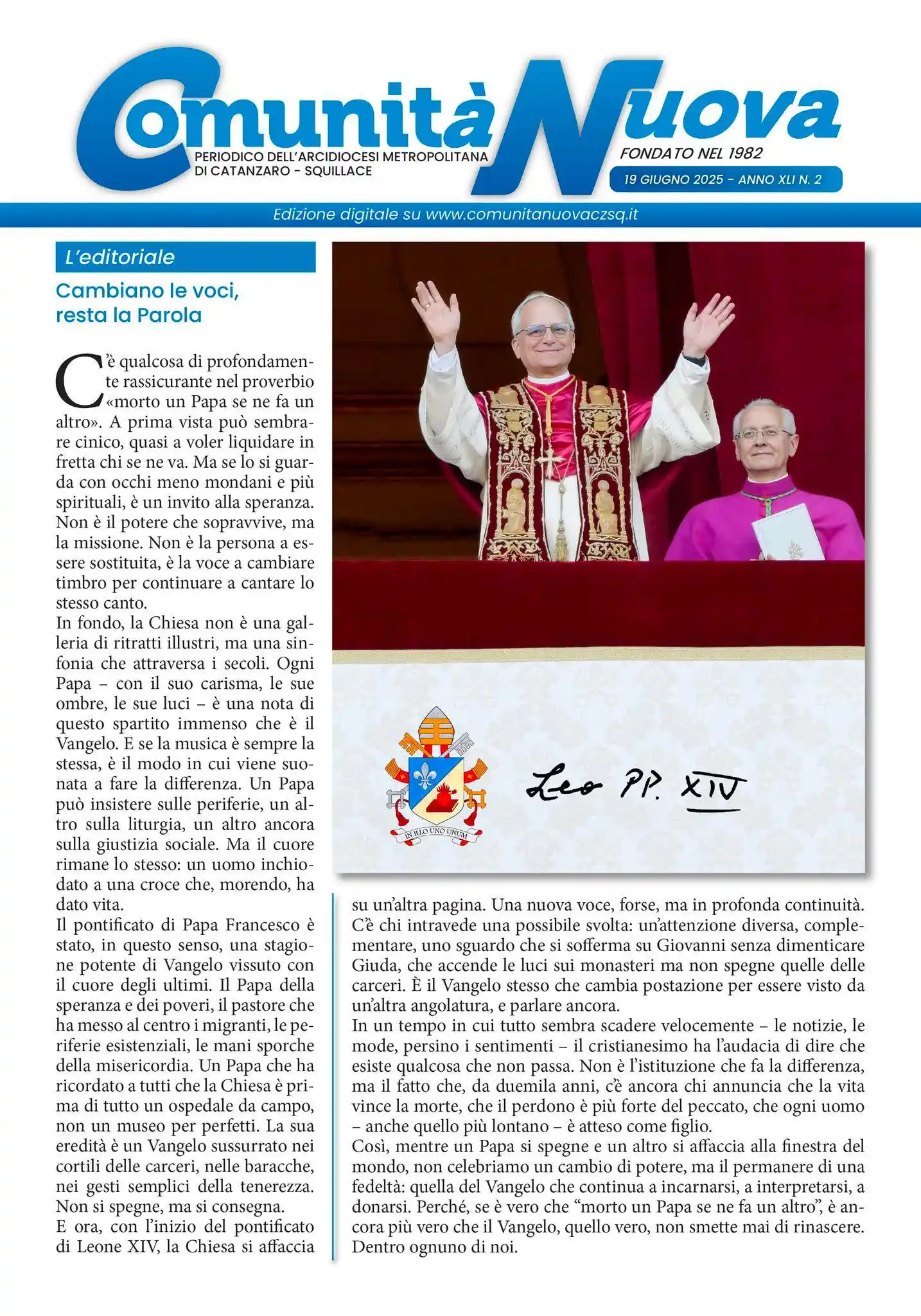 Image from Arcidiocesi Metropolitana di Catanzaro-Squillace: 𝑶𝒏-𝒍𝒊𝒏𝒆 𝒊𝒍 𝒔𝒆𝒄𝒐𝒏𝒅𝒐 𝒏𝒖𝒎𝒆𝒓𝒐 𝒅𝒊 𝑪𝒐𝒎𝒖𝒏𝒊𝒕𝒂̀ ...
