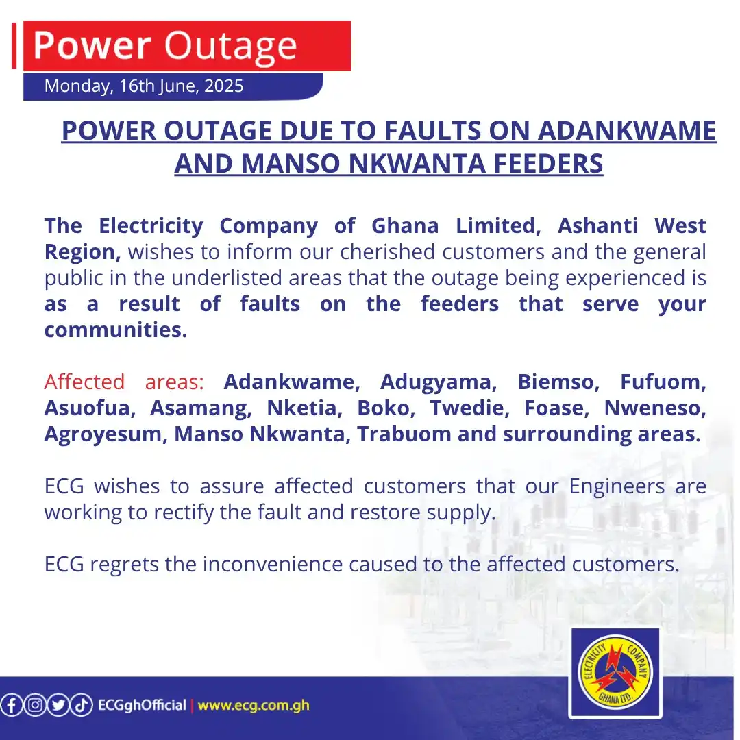 Electricity Company Of Ghana (ECG) post
