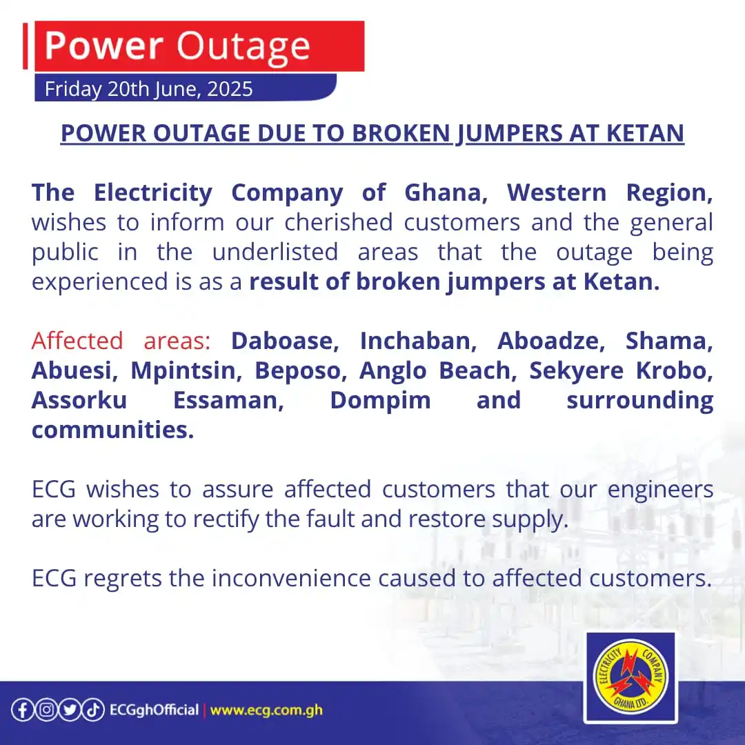 Electricity Company Of Ghana (ECG) post