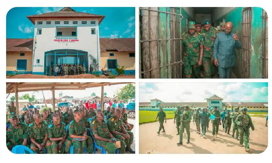 Image from TOPACTU24.CD: *RDC / MONGALA / LE VPM DE LA DÉFENSE EN VISITE À LA PRISON MILITAIRE ...