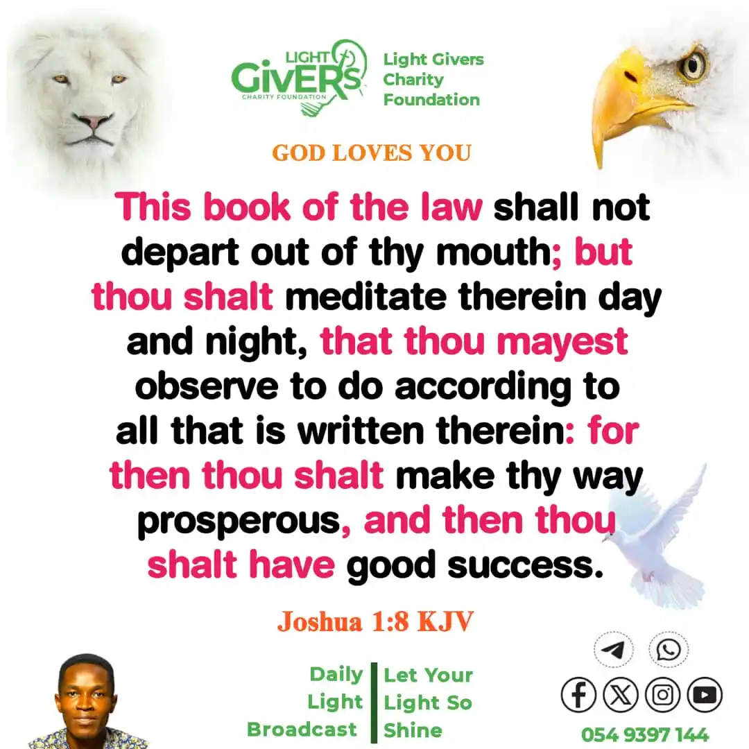 Image from Light Givers Charity Foundation: READ || MEDITATE || OBSERVE TO DO || PROSPERITY || GOOD SUCCESS ➖➖➖➖➖...